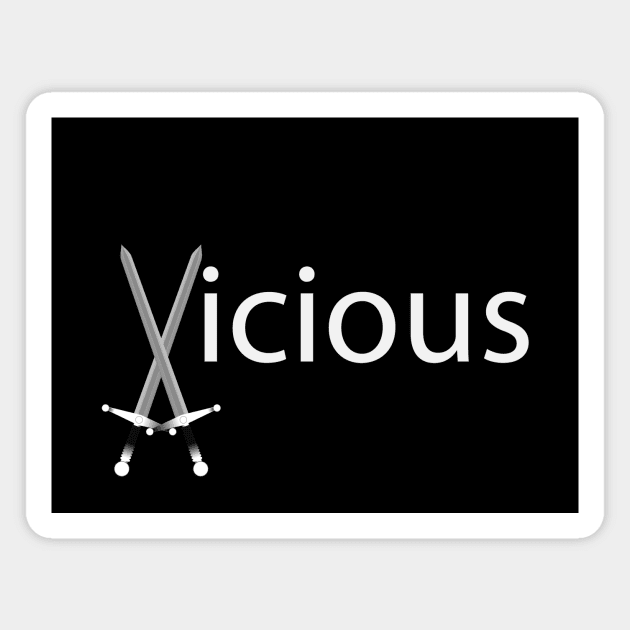 Vicious being vicious artistic design Magnet by DinaShalash